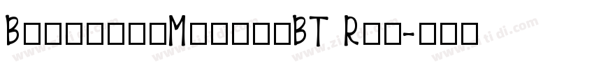 BernhardModernBT Rom字体转换